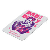 T - Shirt des Vaters - Vater zur Pflicht Magnet (Linke Seite)