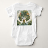 T-Shirt des verzauberten Waldbaums Baby Strampler (Rückseite)