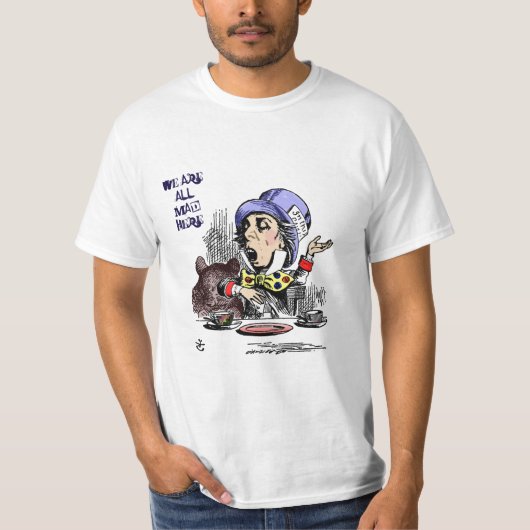 T - Shirt des Vintage Alice im Wunderland-wütender (Vorderseite)