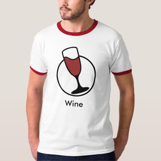 T - Shirt des Wein-TuxG2 (Vorderseite)