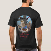T - Shirt des Weißwurzelspinnvogels (Rückseite)
