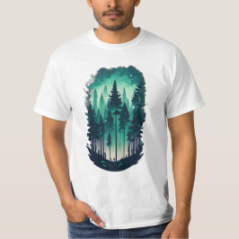 T - Shirt des Wertes der Pinienwälder