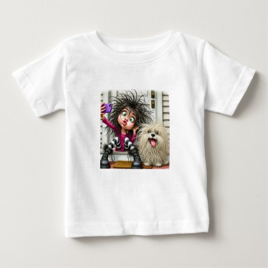 "T - Shirt des wilden Selfie-Fun-Kids" (Vorderseite)