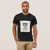 t-shirt design coffee is life design art (Vorne ganz)