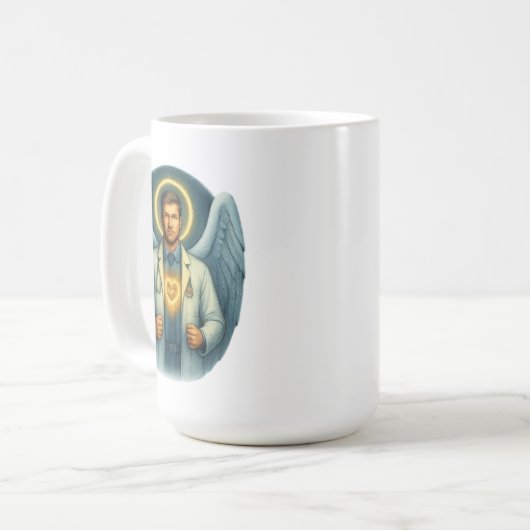 T - Shirt Design Doktor - Angelic Healer Kaffeetasse (Vorderseite Links)