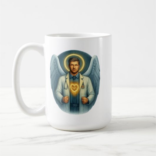 T - Shirt Design Doktor - Angelic Healer Kaffeetasse (Links)