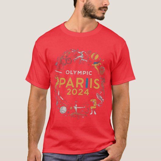 T - Shirt-Design für "OLYMPIC PARIIS 2024". T-Shirt (Vorderseite)
