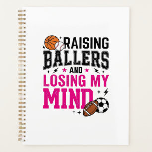T-Shirt-Design für Sportmütter, die Baller großzie Planer