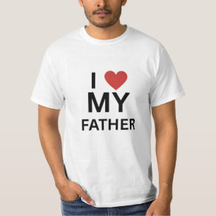 T-Shirt-Design Ich liebe meinen Vater T-Shirt