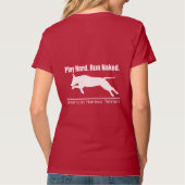 T-Shirt-Design ist hart T-Shirt (Rückseite)