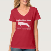 T-Shirt-Design ist hart T-Shirt (Vorderseite)