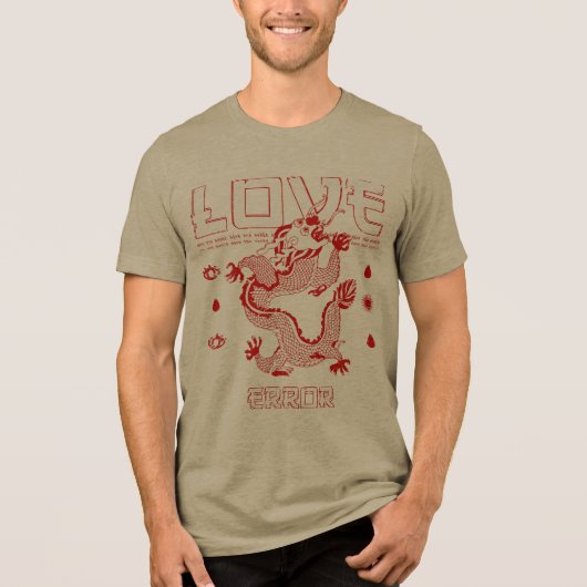 T-Shirt-Design Liebe Tri-Blend Shirt (Vorderseite)