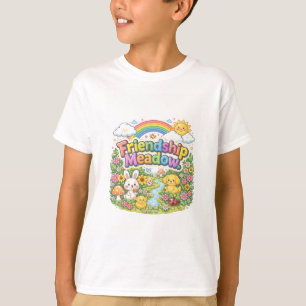 T-Shirt-Design mit bunter Grafik für Freundschafts T-Shirt