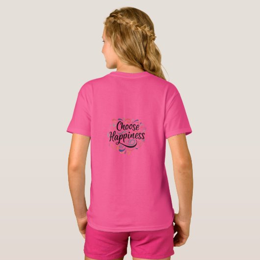 T - Shirt-Design mit dem Text "Choose Happiness".  T-Shirt (Schwarz voll)