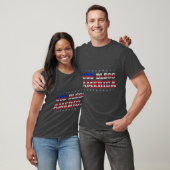 T - Shirt Design mit dem Text "Gott segne Amerika" (Unisex)