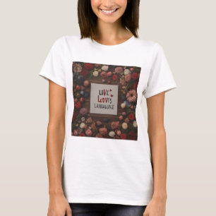 T - Shirt-Design mit floraler Touch T-Shirt