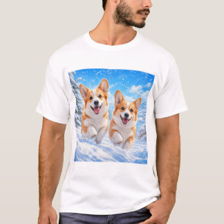 T-Shirt-Design mit Hunden T-Shirt