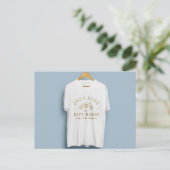 T - Shirt-Design mit schönem Logo Postkarte (Stehend Vorderseite)