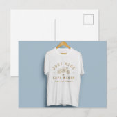 T - Shirt-Design mit schönem Logo Postkarte (Vorne/Hinten)
