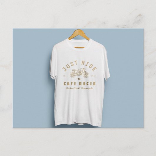T - Shirt-Design mit schönem Logo Postkarte (Vorderseite)