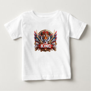 T-Shirt-Design mit „THE KING“-Typografie Baby T-shirt