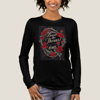 T-Shirt-Design - Rosen, die sich mit Dornen versch Tri-Blend Shirt