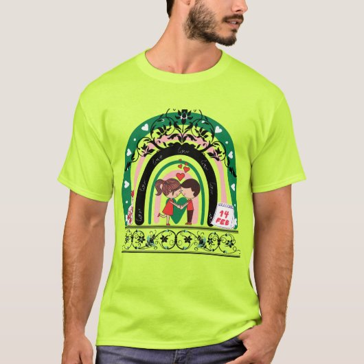 T - Shirt Design Valentinstag Geschenk für ihn (Vorderseite)