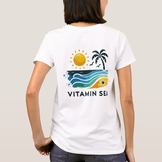 T - Shirt Design - Vitamin Sea Capture Woman (Rückseite)