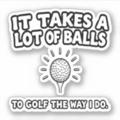 T - Shirt-Design von Golf Lover Aufkleber (Vorderseite)