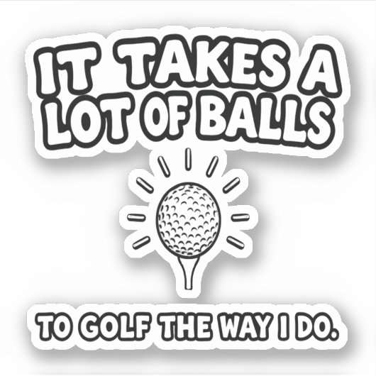 T - Shirt-Design von Golf Lover Aufkleber (Vorderseite)