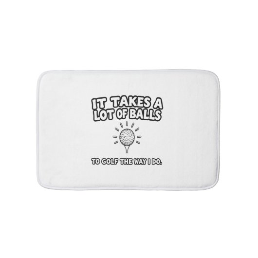 T - Shirt-Design von Golf Lover Badematte (Vorderseite)