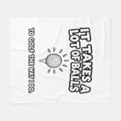 T - Shirt-Design von Golf Lover Fleecedecke (Vorderseite (Horizontal))
