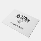 T - Shirt-Design von Golf Lover Fußmatte (Schrägansicht)