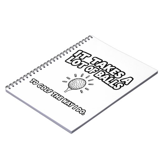 T - Shirt-Design von Golf Lover Notizblock (Linke Seite)