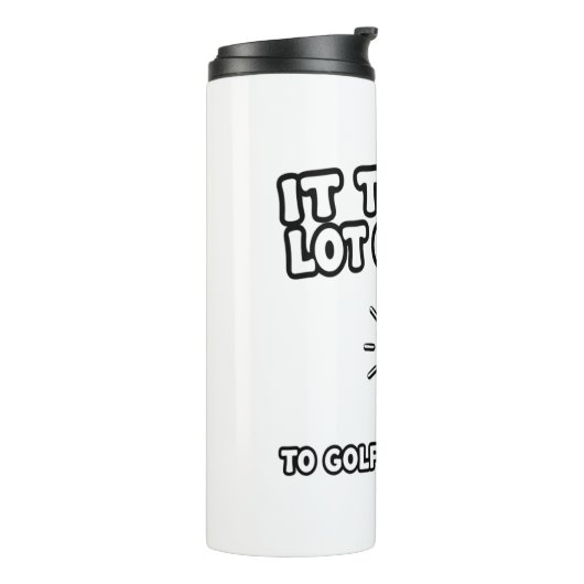 T - Shirt-Design von Golf Lover Thermosbecher (Nach links gedreht)