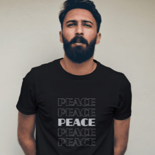 T - Shirt-Design wiederholt Peace T-Shirt