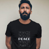 T - Shirt-Design wiederholt Peace T-Shirt