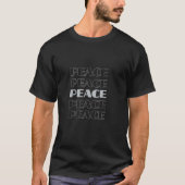 T - Shirt-Design wiederholt Peace T-Shirt (Vorderseite)