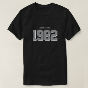 T-Shirt-Design zum Geburtstag im Vintage-Stil von T-Shirt