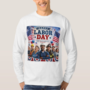 T-Shirt-Design zum glücklichen Tag der Arbeit T-Shirt