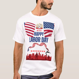 T-Shirt-Design zum glücklichen Tag der Arbeit T-Shirt