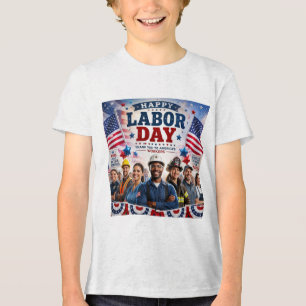T-Shirt-Design zum glücklichen Tag der Arbeit Tri-Blend Shirt