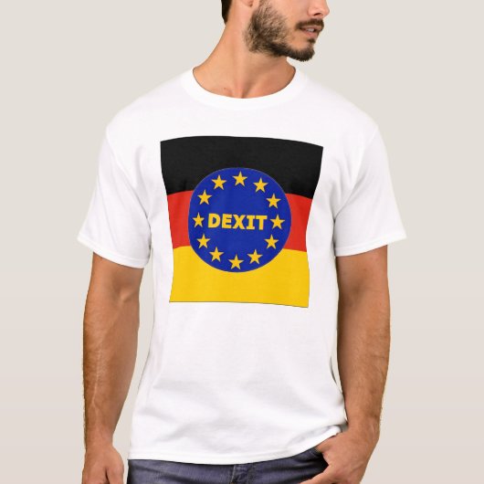 T - Shirt-deutsche Flagge EU Dexit T-Shirt (Vorderseite)