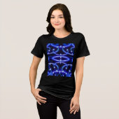 T-Shirt Diamond Blue lines Tri-Blend Shirt (Vorderseite voll)