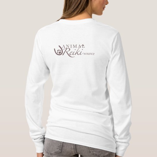 T-Shirt die Lang-Hülse der Frauen (Rückseite)