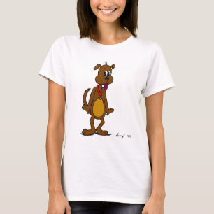 T - Shirt die Lang-Hülse Hündchen-Toon-Frauen