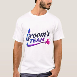 T-Shirt Die Mannschaft des Bräutigams feierte mit 