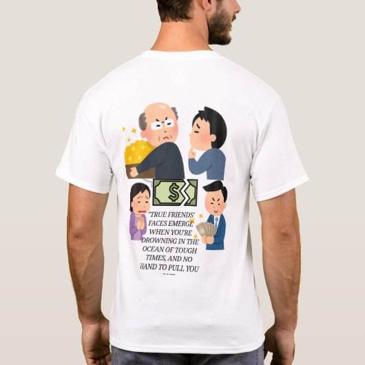 T-shirt , difficult time, (Rückseite)