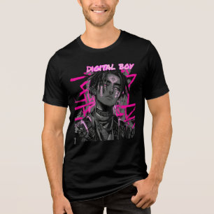 T-Shirt Digitaler Junge Tri-Blend Shirt