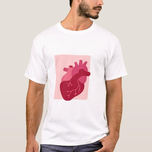 T-shirt dinámico con corazón   (Vorderseite)